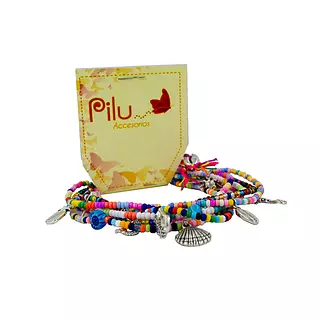 Tobillera de Colores x 6 Hilos - Pilu Accesorios