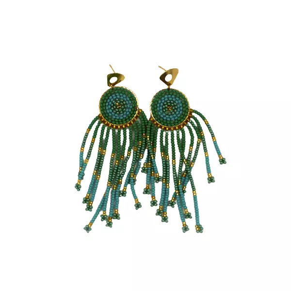 Aretes Redondos con Cascadas Diana Maria