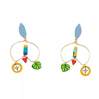 Aretes Aros Coloridos Anastasia