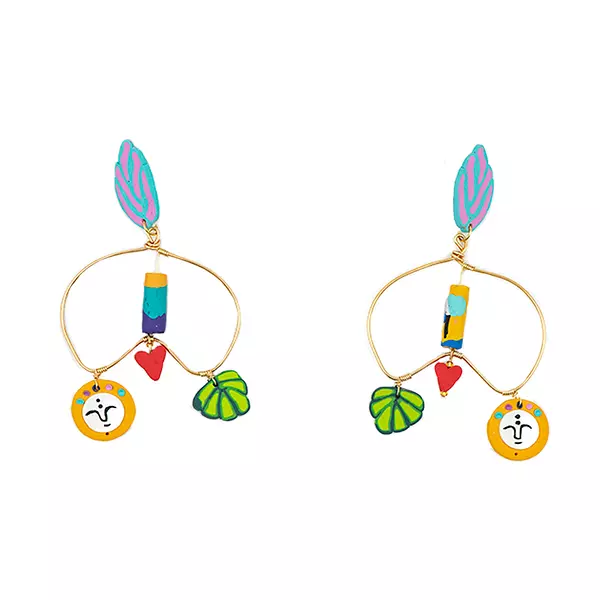 Aretes Aros Coloridos Anastasia