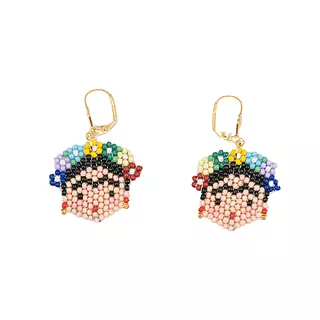 Aretes Frida Khalo - Aretes Sasa