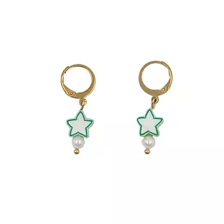 Aretes Estrella Verde- Aretes Sasa