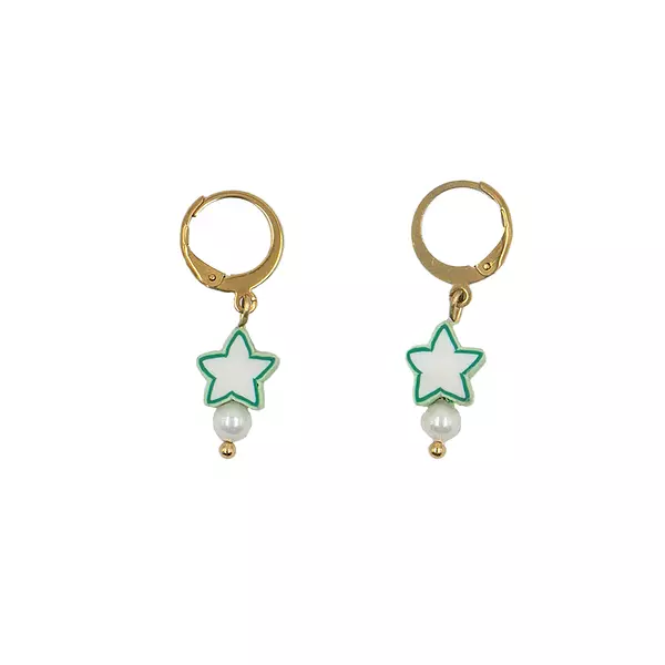 Aretes Estrella Verde- Aretes Sasa