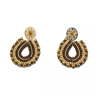 Arete Lagrima Café Aretes Sasa